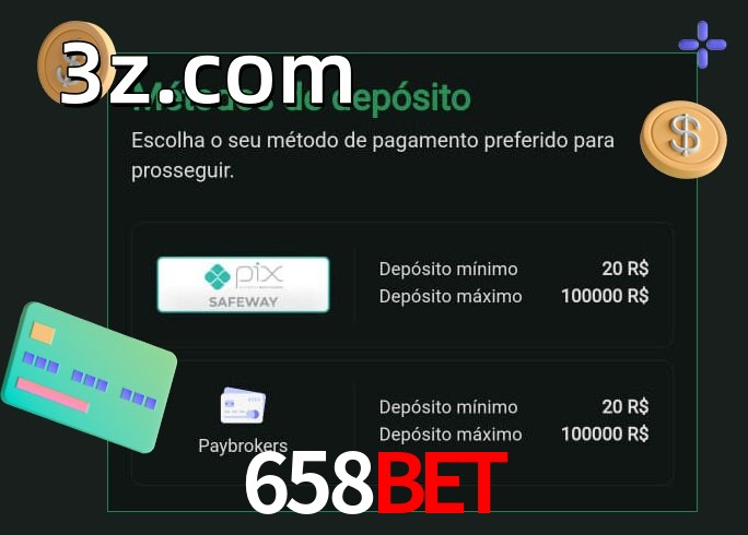 O cassino 658BETbet oferece uma grande variedade de métodos de pagamento
